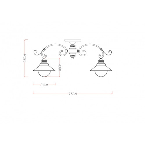 Потолочная люстра Arte Lamp 7 A4577PL-5CK
