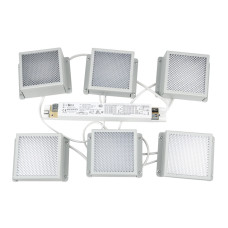 Встраиваемый светильник Uniel ULP-0808 42W/4000К IP40 GRILYATO WHITE KIT06 UL-00011060