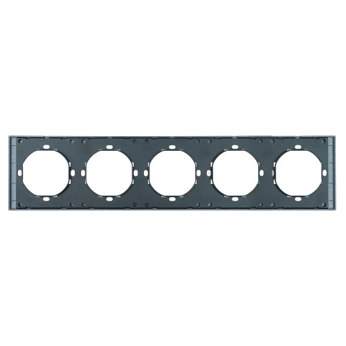 Рамка 5-местная Stekker Мия PFR00-3005-05 черный бархат 50465