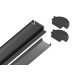 Алюминиевый встраиваемый профиль Ambrella Light Alum Profile GP1001BK/BK
