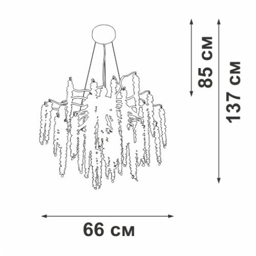 Подвесная люстра Vitaluce V28551-8/7S Подвесная люстра Vitaluce V28551-8/7S