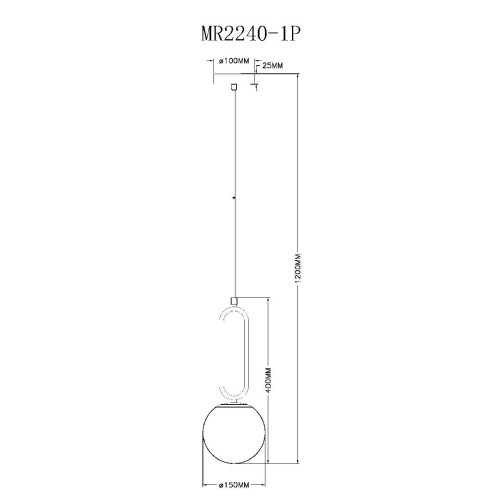 Подвесной светильник Myfar Pierre MR2240-1P