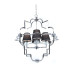 Подвесная люстра Lumina Deco Baltimore LDP 8020-4 CHR+BK