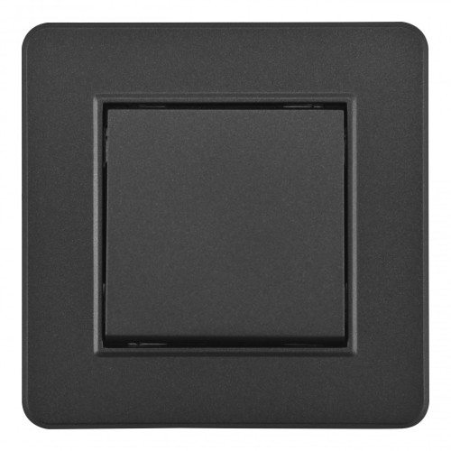 Выключатель одноклавишный Arte Milano SET16-1-30-1 black