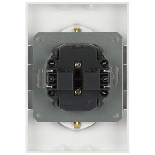 Розетка ЭРА Arktik 16-2107-01 без заземления двойная 2X2P 16А-250В белый Б0071681
