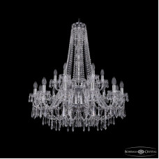 Подвесная люстра Bohemia Ivele Crystal 1403/12+6/300/h-100/2d Ni