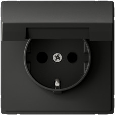 Розетка с заземл. со шторк. с крышк., 16А, IP20, механизм, быстрозажим. клем. Systeme Electric ArtGallery Базальт GAL001446S Розетка с заземл. со шторк. с крышк., 16А, IP20, механизм, быстрозажим. клем. Systeme Electric ArtGallery Базальт GAL001446S