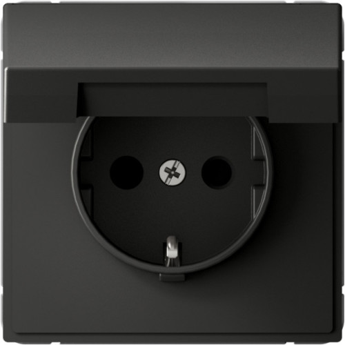 Розетка с заземл. со шторк. с крышк., 16А, IP20, механизм, быстрозажим. клем. Systeme Electric ArtGallery Базальт GAL001446S Розетка с заземл. со шторк. с крышк., 16А, IP20, механизм, быстрозажим. клем. Systeme Electric ArtGallery Базальт GAL001446S