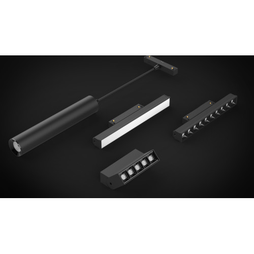Трековый светильник Yeelight Pro S21+ магнитный, гриль, 5 спотов в контуре, черный YP-0129-B