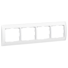 Рамка 4-постовая Legrand Galea Life белая 771004