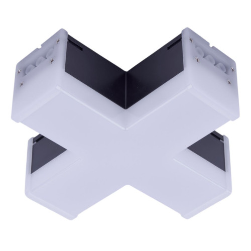 Модульный светильник X-образный Uniel ULO-N11X-12W/6500K IP40 BLACK UL-00013262