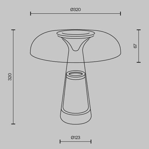 Настольная лампа Maytoni Artefact MOD484TL-L8BK