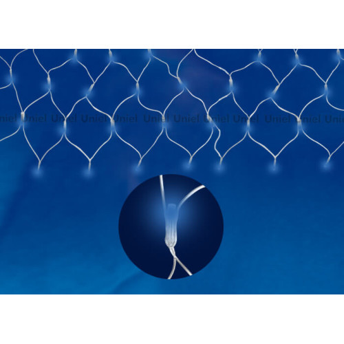 Светодиодная сетка (07938) Uniel 220V синий ULD-N2520-240/DTA BLUE IP20
