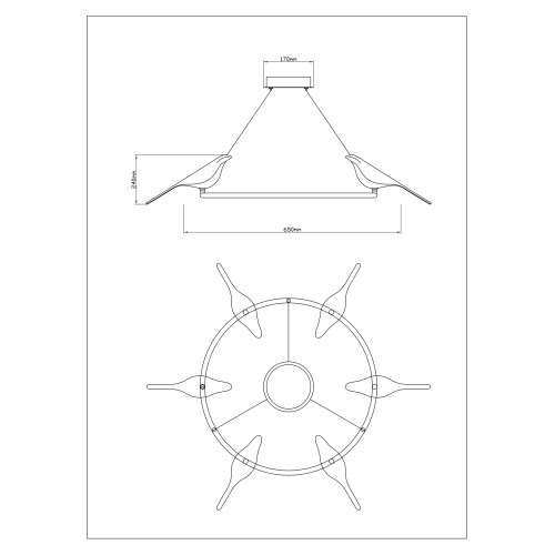 Подвесная люстра Divinare Summer 1188/06 LM-42