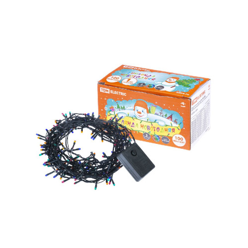 Светодиодная гирлянда TDM Electric МГ 100 220V разноцветная 8 режимов SQ0361-0005
