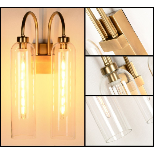 Бра DeLight Collection Wall lamp BRWL7023 antique brass