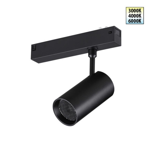 Трековый светодиодный светильник с переключателем цветовой темперетуры Novotech Port Vector 359958 Трековый светодиодный светильник с переключателем цветовой темперетуры Novotech Port Vector 359958