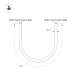 Трековый магнитный светильник Arlight MAG-ORIENT-TUBE-ELASTIC-R25-L2500-35W Day4000 (BK, 360 deg, 48V, DALI) 044331