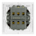 Переключатель 2-клавишный (механизм) Stekker Мия 250В 10А RSW10-3107-01 белая магнолия 50434