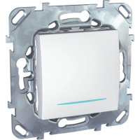 Переключатель одноклавишный перекрестный с подсветкой Schneider Electric Unica MGU5.205.18NZD