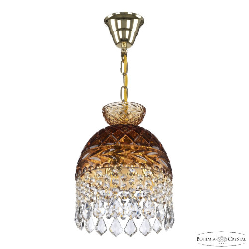 Подвесной светильник Bohemia Ivele Crystal 5478/22 G Amber/M-1F Leafs Подвесной светильник Bohemia Ivele Crystal 5478/22 G Amber/M-1F Leafs