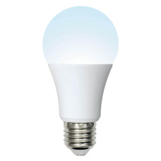 Лампа светодиодная (UL-00002381) Uniel E27 10W 4000K матовая LED-A60-10W/NW/E27/FR/12-24V PLO55WH
