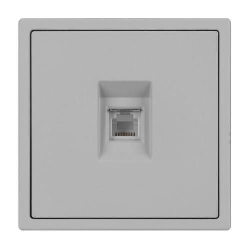 Механизм телефонной розетки Arlight SCT-NOBE-MTL1-SFPL-IS (RJ-11, 4C) (Никель) 061893