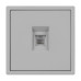 Механизм телефонной розетки Arlight SCT-NOBE-MTL1-SFPL-IS (RJ-11, 4C) (Никель) 061893