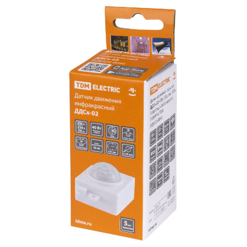 Датчик движения инфракрасный TDM Electric ДДСк-02 SQ0324-0046