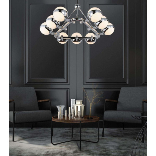 Подвесная люстра Lumina Deco Optimus LDP 6038-9 CHR