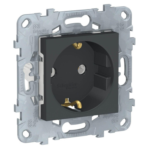 Розетка Schneider Electric Unica New с/з без шторок 16A 250V NU503654