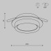 Встраиваемый светильник Maytoni Technical Hoop DL086-GX53-RD-BG