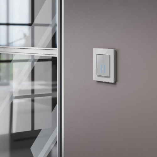 Сенсорный выключатель двухклавишный с подсветкой Werkel 4690389179563 W4520006 Сенсорный выключатель двухклавишный с подсветкой Werkel 4690389179563 W4520006