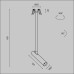 Подвесной встраиваемый светодиодный светильник Maytoni Technical Pendant Focus T P141RS-L125-6W3K-B