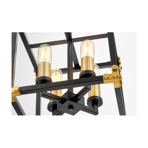 Подвесная люстра Lumina Deco Waldorf LDP 1140-4 BK+MD