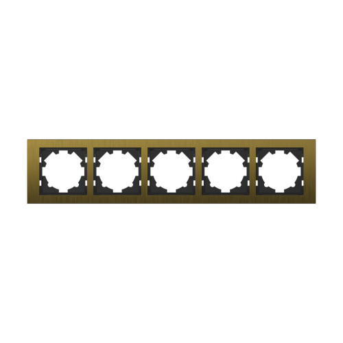 Рамка пятиместная ELBI Zena Platin 500-075800-250