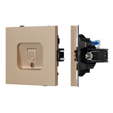 Механизм компьютерной розетки Arlight SCT-TENDO-MPC1-PL-GD (RJ-45, CAT6) 054099 Механизм компьютерной розетки Arlight SCT-TENDO-MPC1-PL-GD (RJ-45, CAT6) 054099