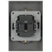 Розетка Эра Arktik 16-2105-06 двойная с заземлением 2X2P+E Schuko со шторками 16А-250В графит Б0070459