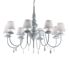 Подвесная люстра Ideal Lux Blanche SP8 Bianco 035574