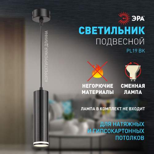 Подвесной светильник Эра PL19 BK Б0058492