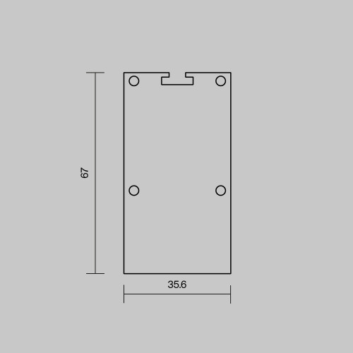 Комплект заглушек для профиля 3566 2шт Maytoni Led Strip ALM-3566-EC 642079
