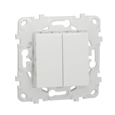 Переключатель двухклавишный перекрестный Schneider Electric Unica New NU521518