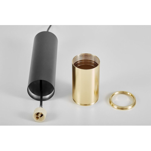 Подвесной светильник Lumina Deco Tuba LDP 1101-300 BK+GD