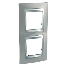Рамка 2-постовая вертикальная Schneider Electric Unica Top MGU66.004V.039