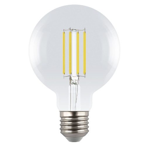 Лампа светодиодная филаментная Uniel LED-G95-5W/3000K/E27/CL GLY01TR UL-00011942