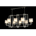 Подвесная люстра Crystal Lux Nicolas NICOLAS SP8 L1000 NICKEL/WHITE
