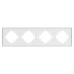 Рамка пластиковая на 4 поста Arlight FRM-TENDO-PL-4-WH 053847