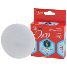 Лампа светодиодная Эра GX53 6W 4000K ECO LED GX-6W-840-GX53 Б0036540
