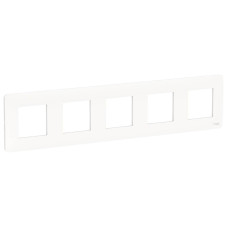 Рамка 5-постовая Schneider Electric Unica New NU201018