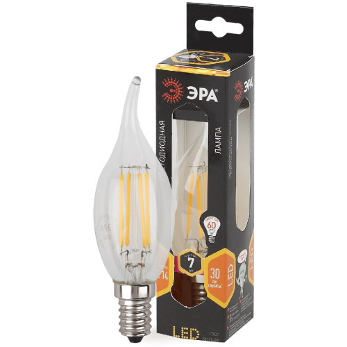 Лампа светодиодная Эра E14 7W 2700K F-LED BXS-7W-827-E14 Б0027944